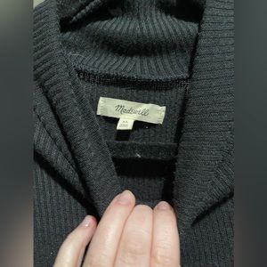 madewell black knit top